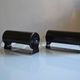 Pair of vintage Ikea 1980s Typ V 413 black wall lamps