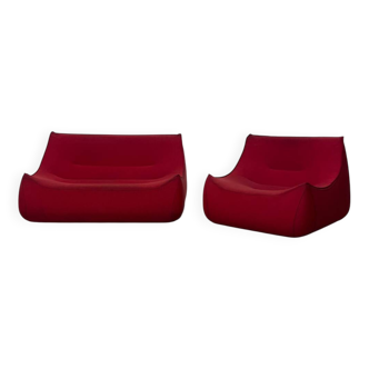 Ensemble canapé et fauteuil Saké de Pascal Mourgue pour Cinna