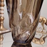 Twisted glass vase