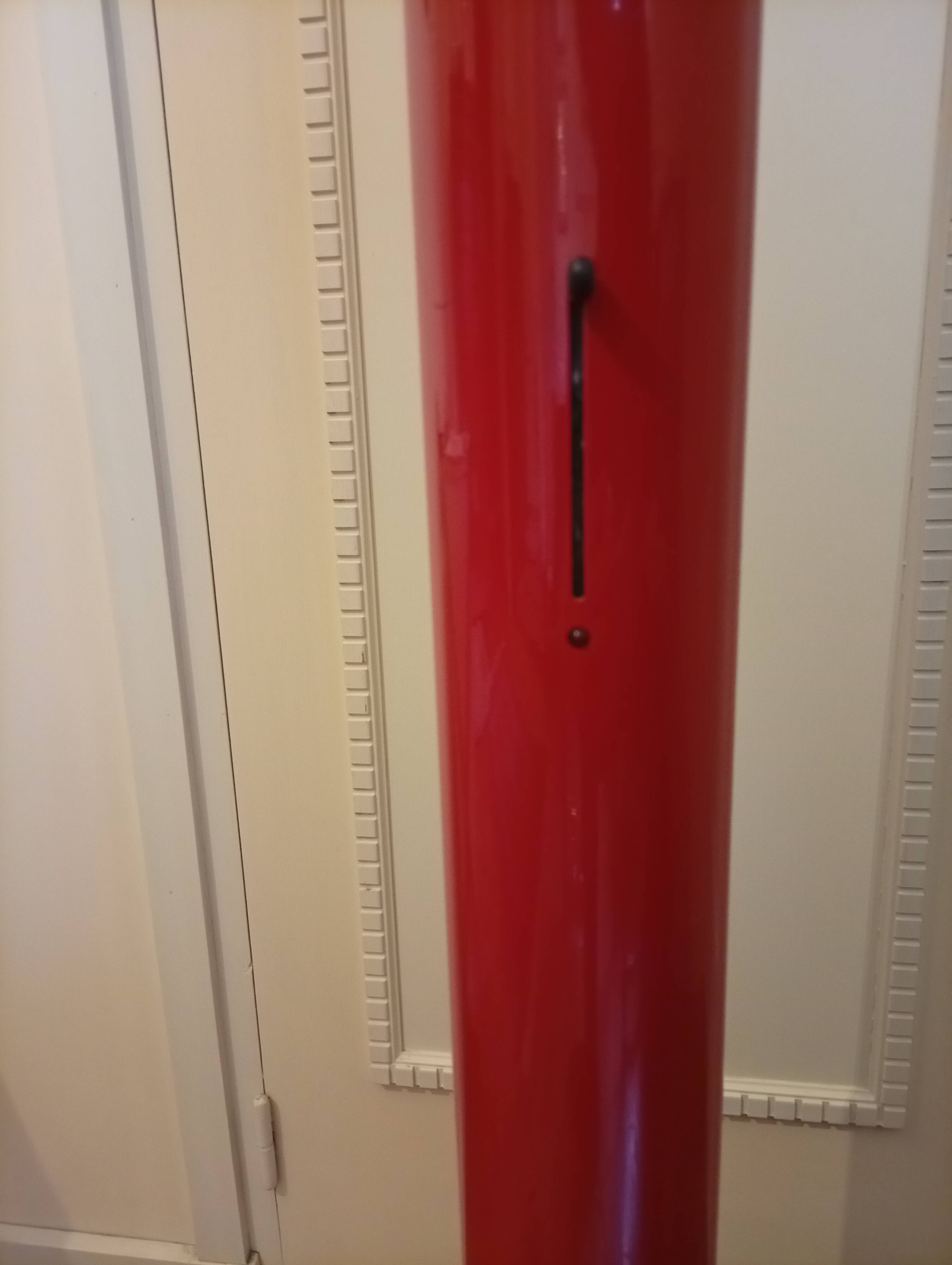 Rare Artemide "Megaron" red floor lamp - design by Gianfranco Frattini 1979