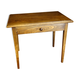 Side table in natural oak wood 85 x 58 cm