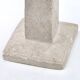 Moroccan candle holder in carved white beige stone, 1970s.