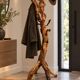 Sculptural oak coat rack – a functional work of nature Italy 60