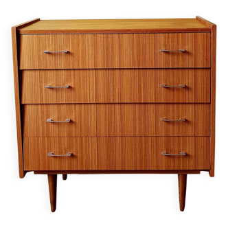 Vintage chest of drawers with compass feet, 1960s