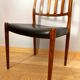 Set of 2 vintage Danish rosewood chairs 1974, Model 83, by Niels Moller