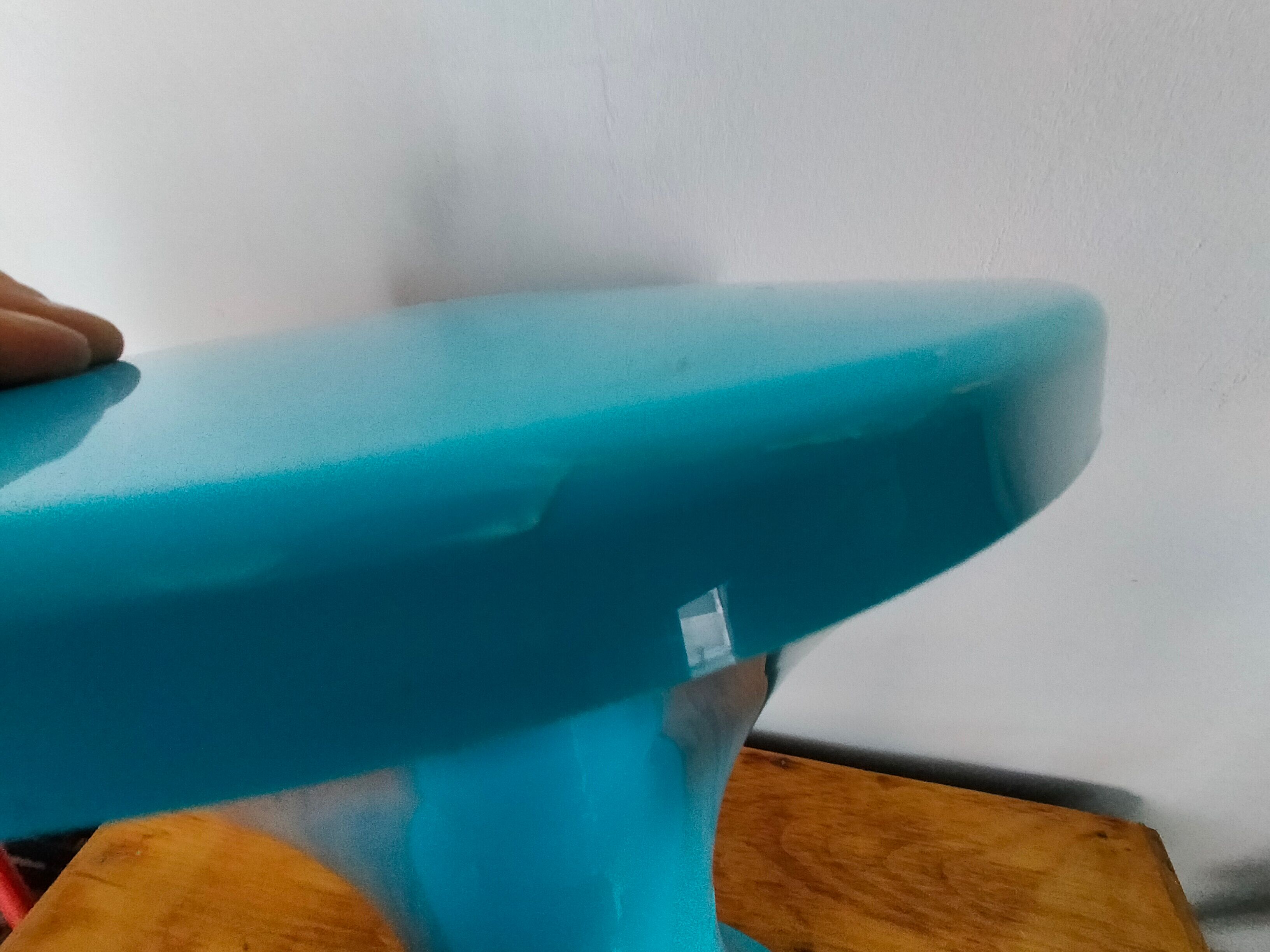 Tam tam stool vintage blue plastic