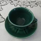 Service of 6 cups and saucers 50s