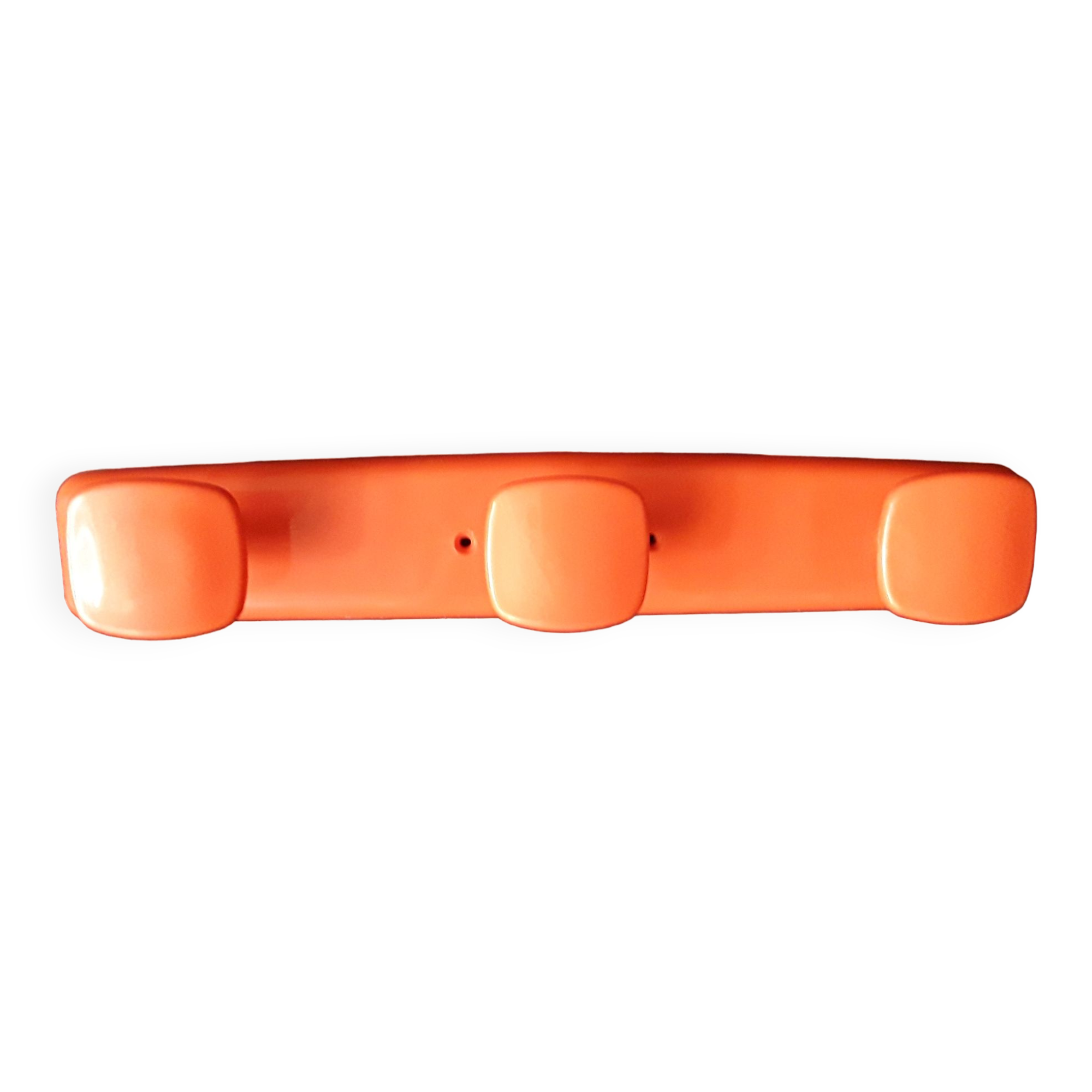 Porte manteau mural orange Syla 1970