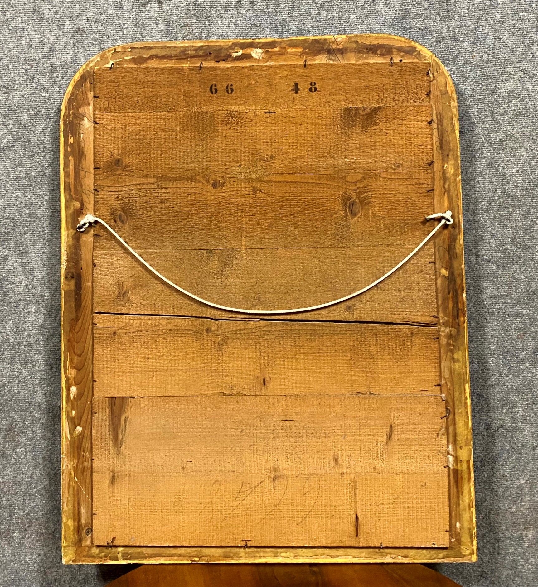 Miroir doré époque Louis Philippe vers 1830 83 X 64cm
