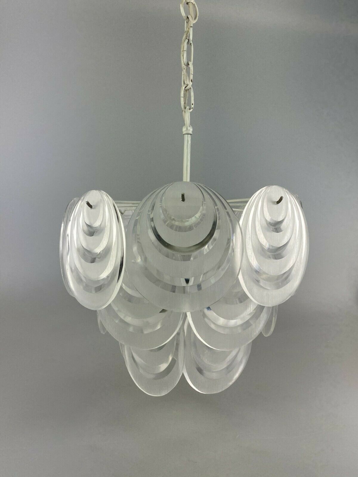 70s lamp light hanging lamp ceiling lamp space age design plastic 60s