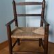 Children's straw armchair