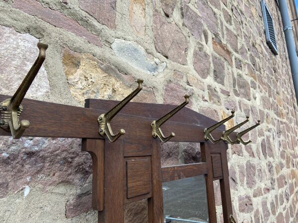 Portemanteau vestiaire patère art déco 1940s