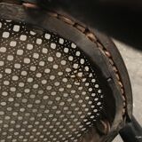 Tuna kid's chair and vintage black wood caning