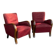 Hungarian Art Deco Armchairs, 1930s, Set of 2