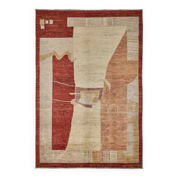 Turkish Handknotted Wool Oushak Rug 185 cm x 271 cm