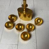 Pierre Forsell for skultuna. Sweden, 1970 gold-plated brass service