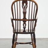 Fauteuil anglais Windsor ancien en bois