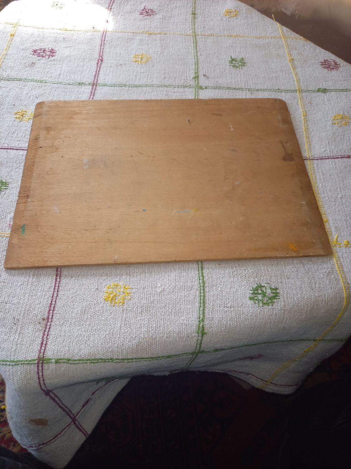 Oil on wood village on the Kermorvan peninsula, Morbihan