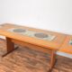 Teak & Tile Dining Table by Gangso Mobler, 1960s.