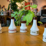 Set of 70s "mobil" pots