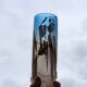 Glass vase signed Louis Le Loup 85