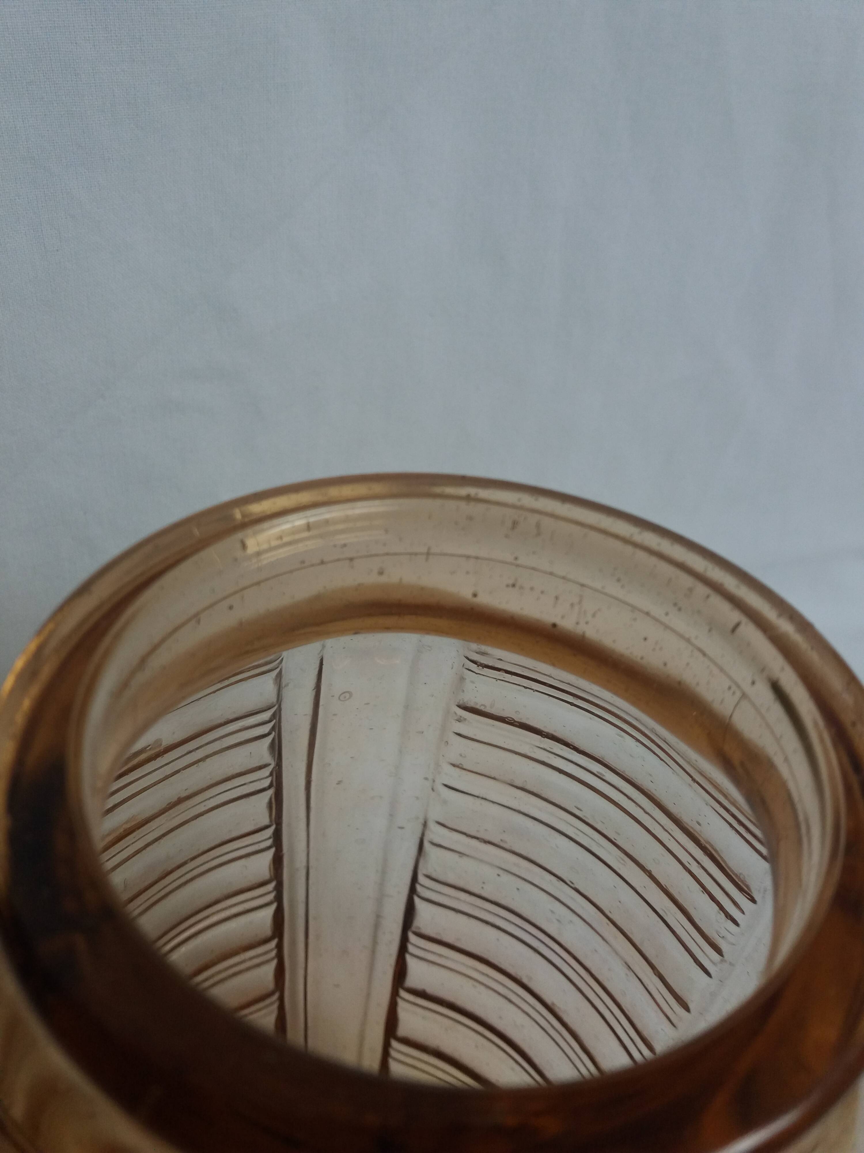 Salmon pink Art Deco vase