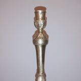 Louis XVI-style gilded bronze candlestick