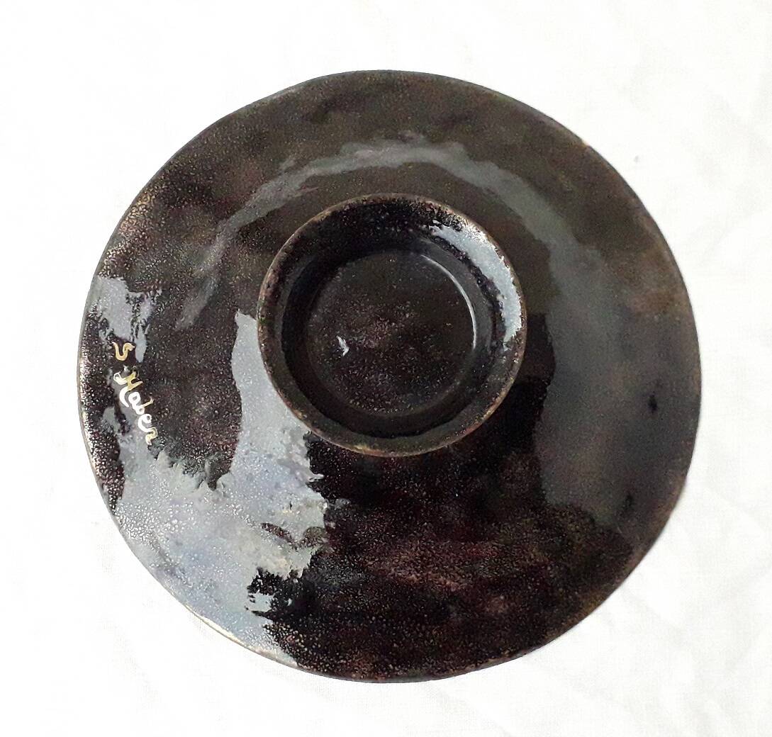 Ashtray bowl in enamel