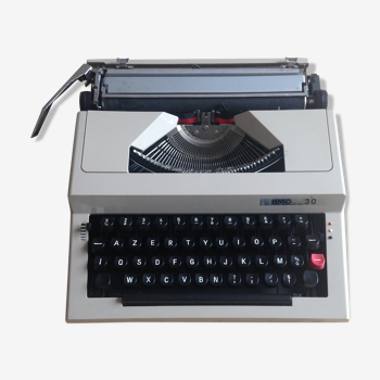 Machine à écrire vintage bmo 30 avec notice d'utilisation et mallette rigide