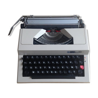 Machine à écrire vintage bmo 30 avec notice d'utilisation et mallette rigide