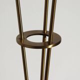 Lampe de table en laiton brossé et verre, Allemagne, années 1970