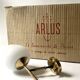 Brass and white opaline glass wall light, Arlus design 1950.