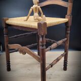 Lot 4 straw chairs