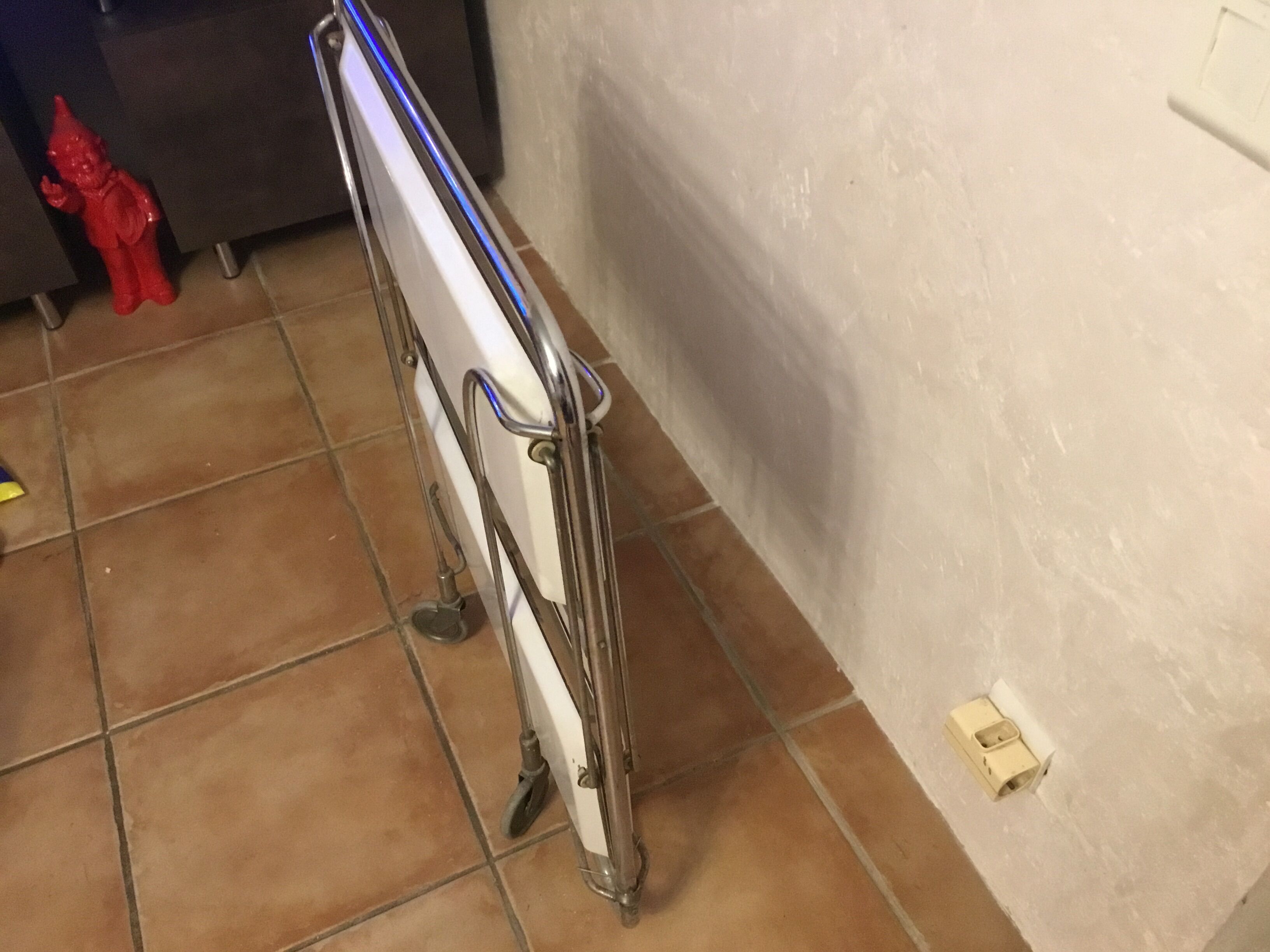 Table serving bar rolling foldable trolley vintage 60-70