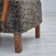 1960s, completely reupholstered Danish art deco armchair, genuine sheepskin "Wellington".