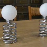 Pair of designer lamps model Spring by Ingo Maurer 20th century