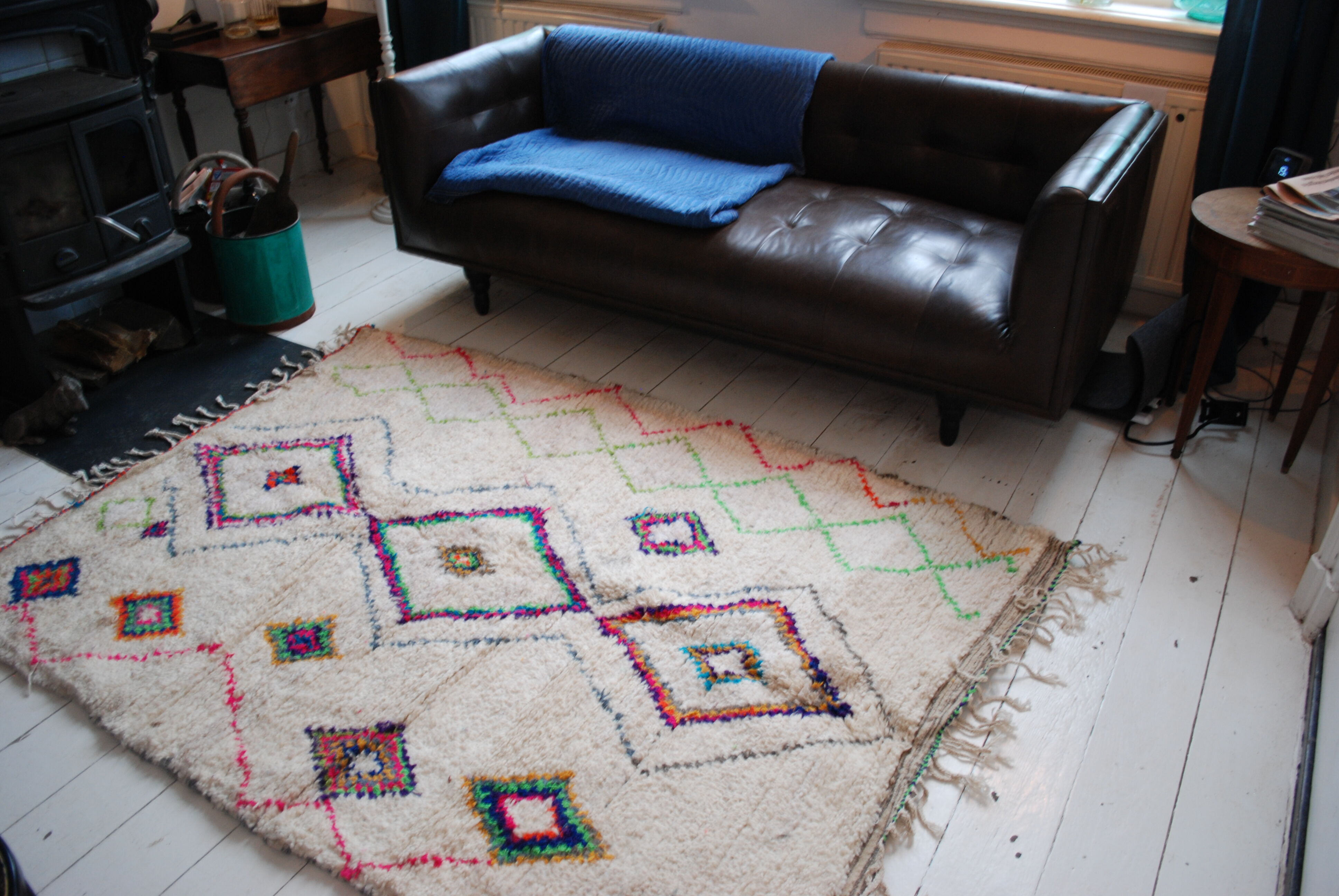 Vintage Berber rug from 1975-1980 225x150cm