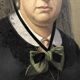 Oil painting on canvas XIX portrait Chevalier d'Eon