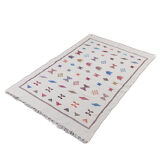 Berber white bohemian carpet 145x225 cm