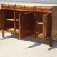 Art Deco sideboard in walnut with a marble top
