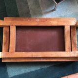 Table basse miroir art déco pieds effilés
