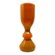 Vase ange, moderne du milieu du siècle, en verre orange, conçu par S. Sadowski, Pologne, années 1970