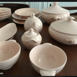 Digoin pink porcelain service