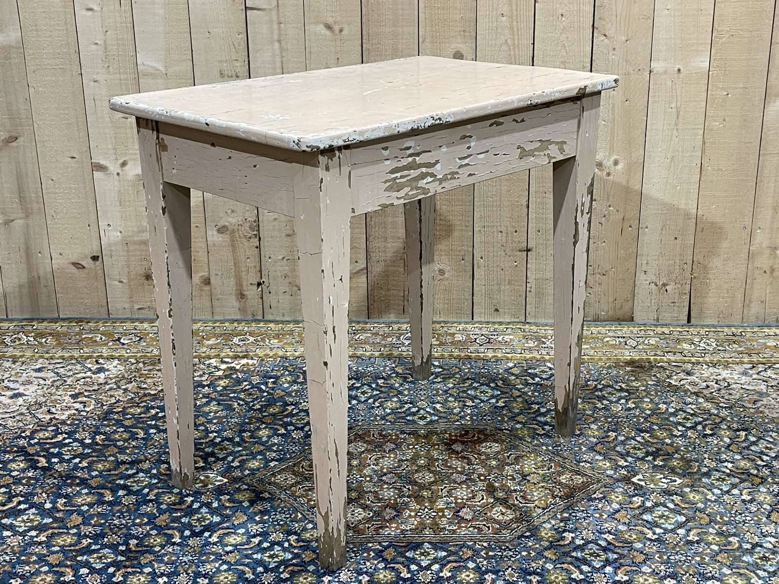 Beech desk table from the 1950s