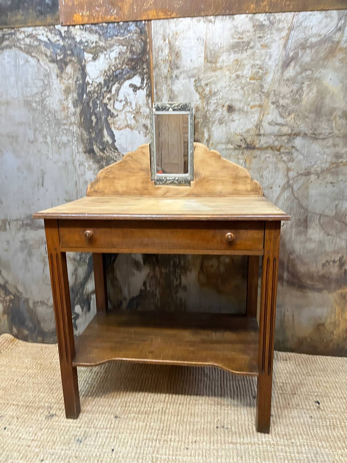 Antique oak dressing table