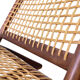 Rocking chair de style Fredrik Kayser des années 50 en teck.