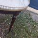 Bouillotte coffee table with antique marble top, Louis XVI style