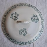 Soup bowl Saint Amand, green pattern - model 4025