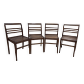 Four chairs from the Reconstruction design by René Gabriel, model 103.