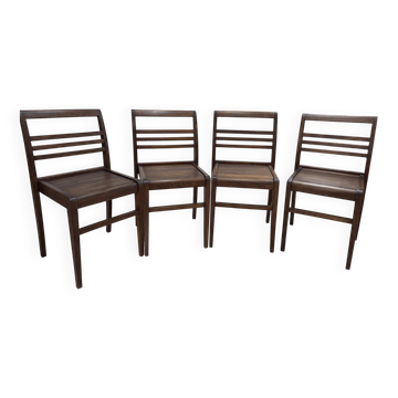 Four chairs from the Reconstruction design by René Gabriel, model 103.